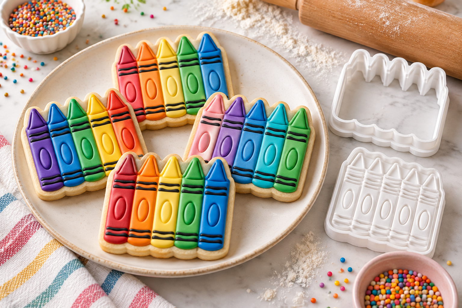 Crayons Cookie Cutter · Creative Fabrica