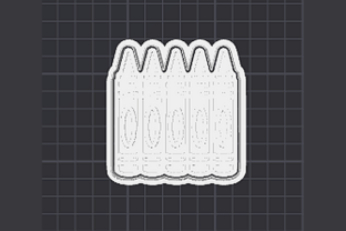 Crayons Cookie Cutter · Creative Fabrica