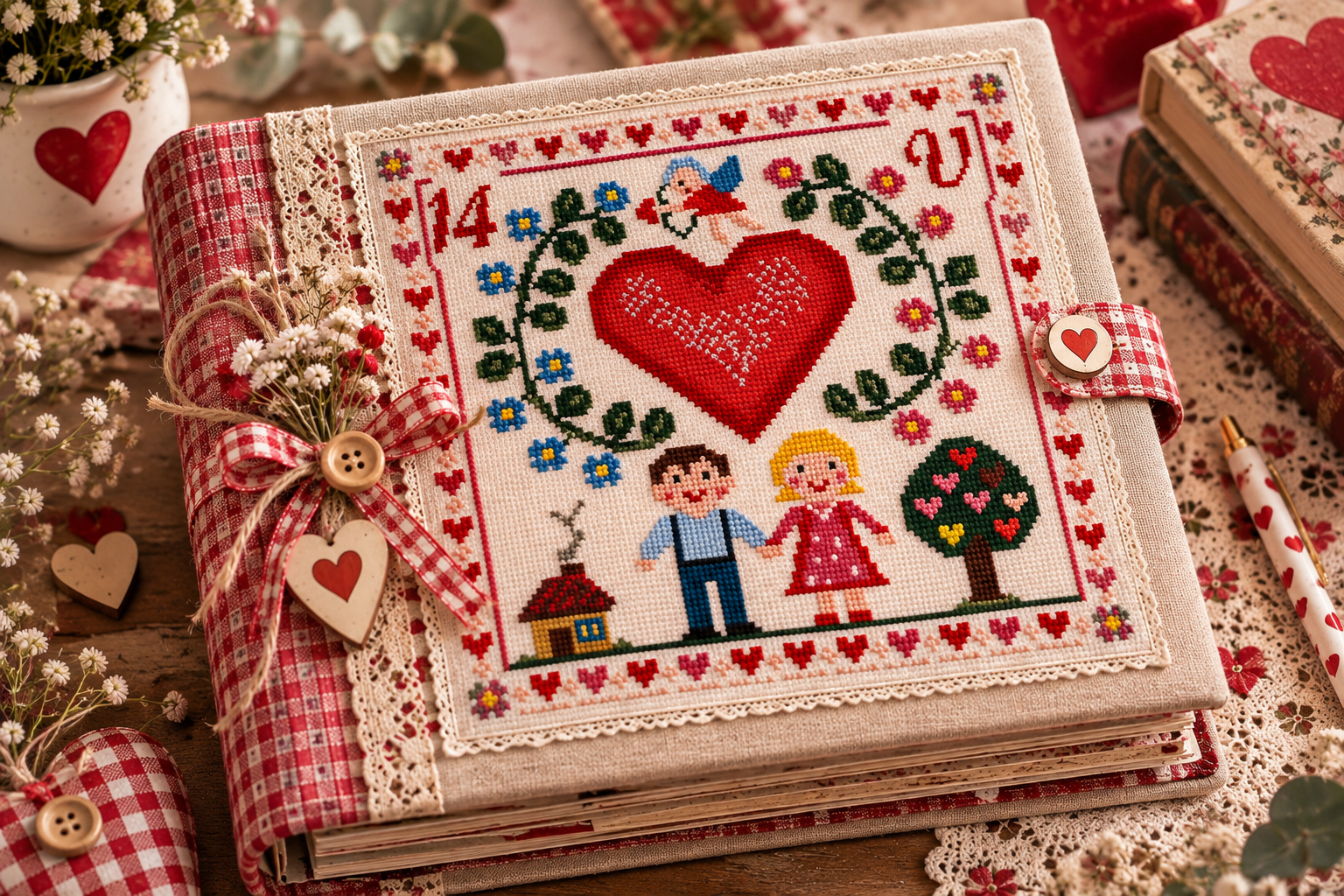 Cross Stitch Pattern Give Me Love