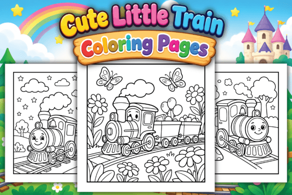 Cute Little Train Coloring Pages