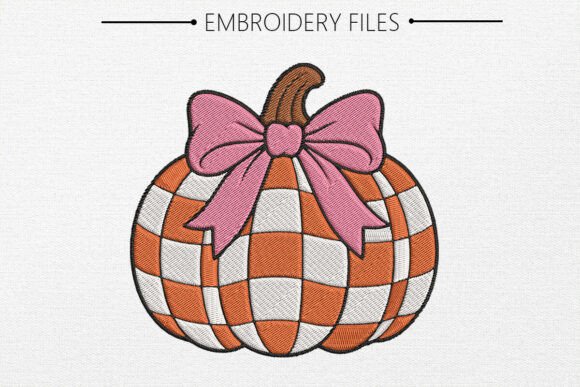 Cute Pumpkin Embroidery Design