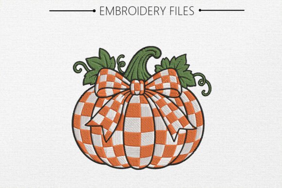 Cute Pumpkin Embroidery Design