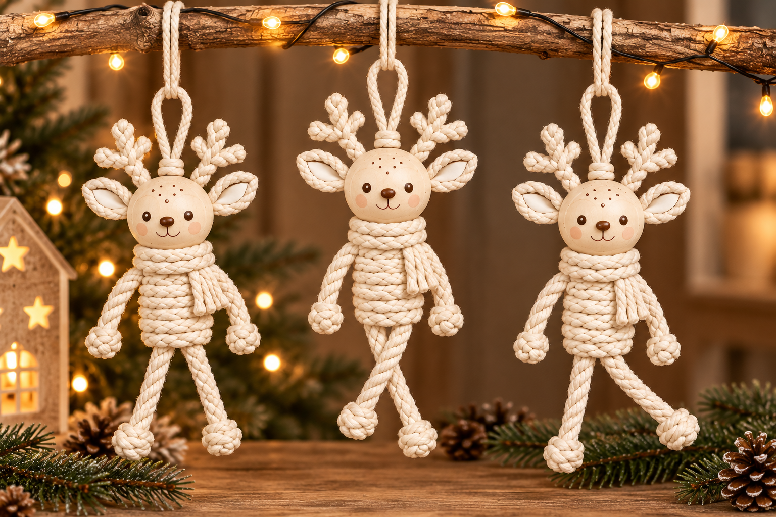 Cute Reindeer Family Christmas 3D STL - 3 Printable Holiday Ornaments - Image 4