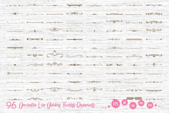 Decorative Flourish Divider SVG Ornament