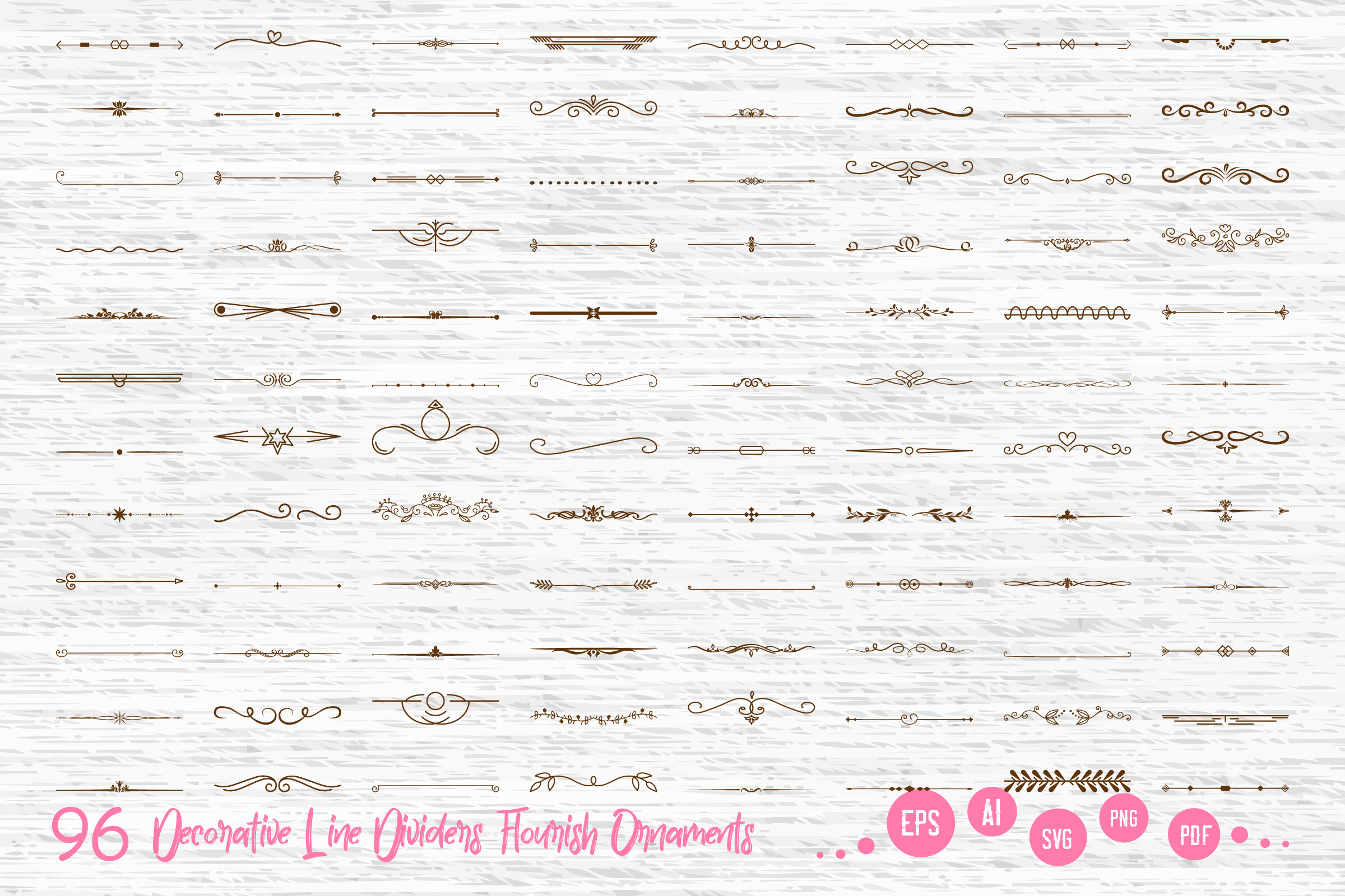 Decorative Flourish Divider SVG Ornament