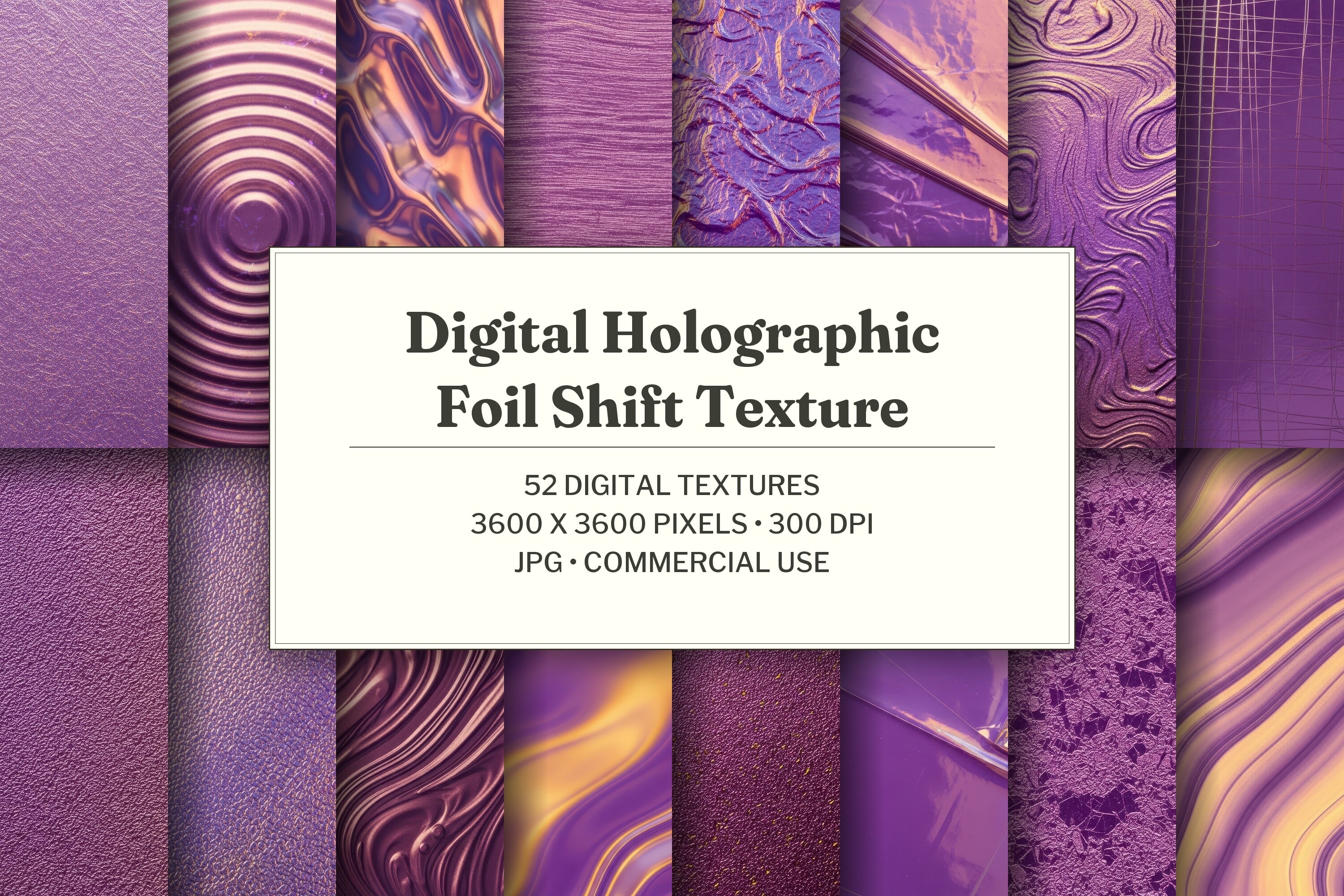 Digital Holographic Foil Shift Texture
