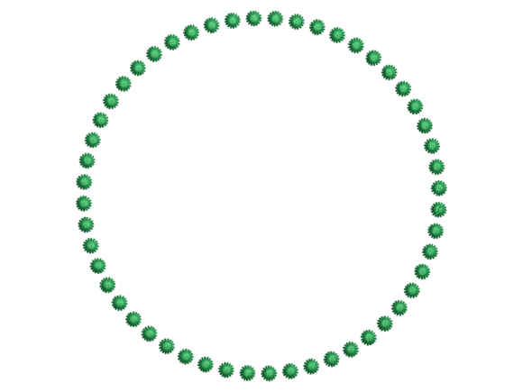 Dotted Oval Placemat CERCEVE102F