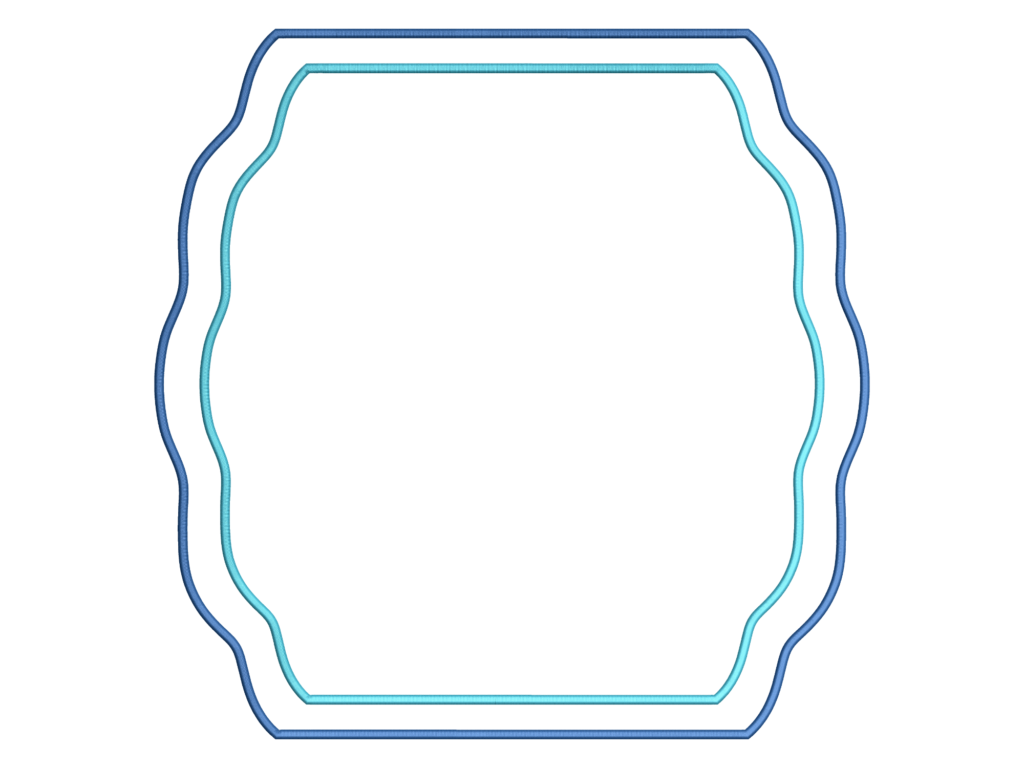 Double Satin Curved Square Placemat CERC