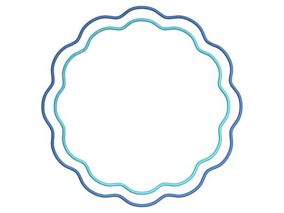 Double Satin Wavy Oval Placemat CERCEVE1