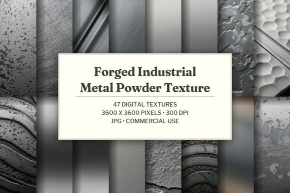 Forged Industrial Metal Powder Texture