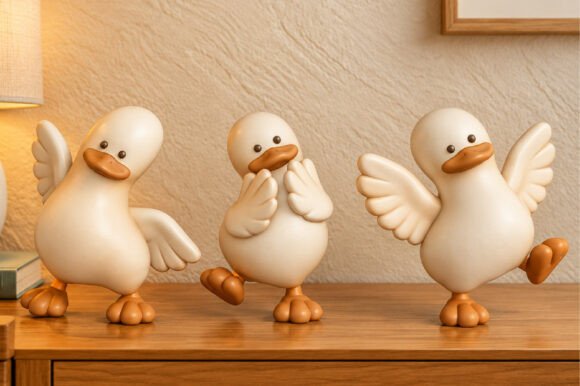 Funny Duck Decorative 3D Model STL – Cute 3D Printable Duck Figurine - Image 2