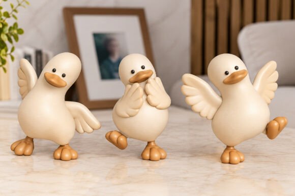 Funny Duck Decorative 3D Model STL – Cute 3D Printable Duck Figurine - Image 3