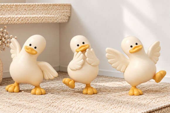 Funny Duck Decorative 3D Model STL – Cute 3D Printable Duck Figurine - Image 4