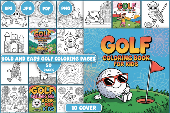 Golf Coloring Pages