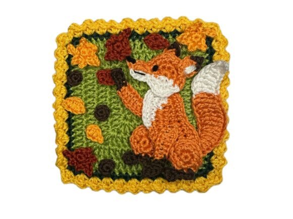 Granny Square Fox Crochet Pattern
