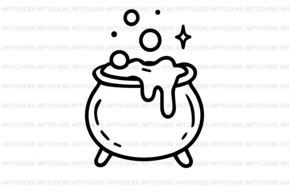 Halloween Cauldron SVG
