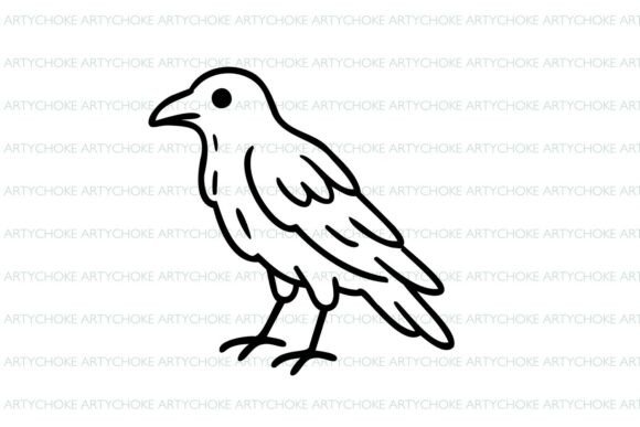 Halloween Raven SVG