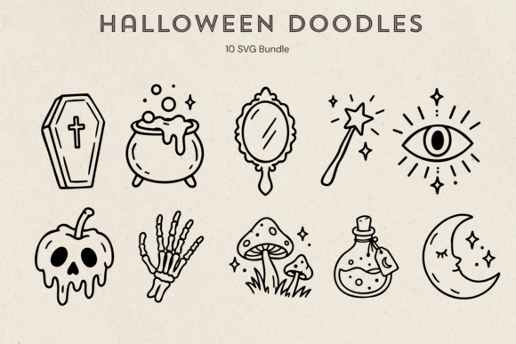 Halloween Witchy Doodles Bundle