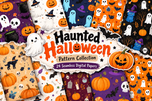 Haunted Halloween Pattern Collection