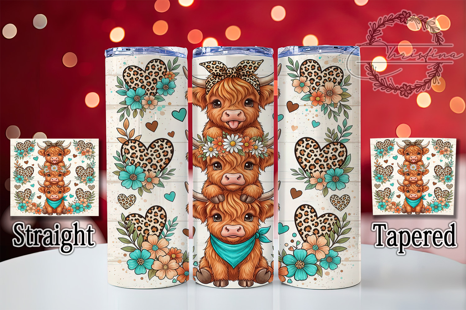 Highland Calf Stack 20oz Tumbler
