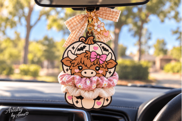 Highland Cow Hair Tie Holder 3D Print – 3 Sizes, Halloween, Commercial Use - Image 4