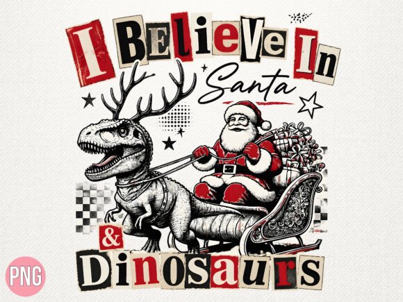 I Believe in Santa Christmas PNG Tshirt