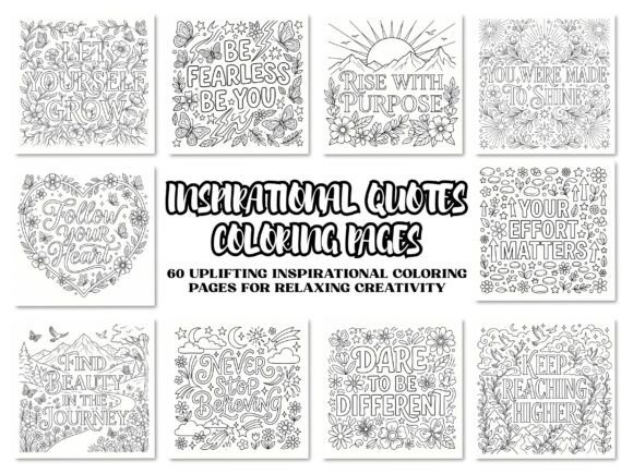 Inspirational Quotes Coloring Pages