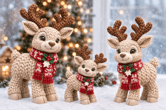 Knitted Christmas Mouse with Star STL – Cozy Holiday 3D Print File - Image 14