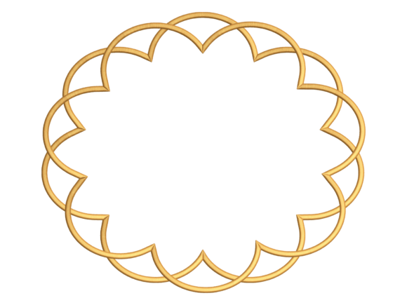 Looped Scallop Round Placemat CERCEVE96F