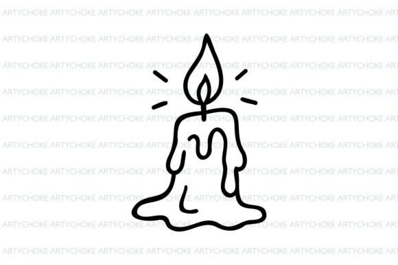 Melting Candle SVG