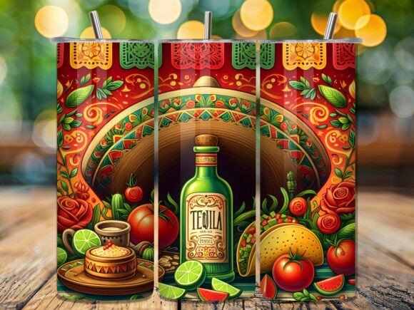 Mexican Fiesta Tequila Sombrero Tumbler