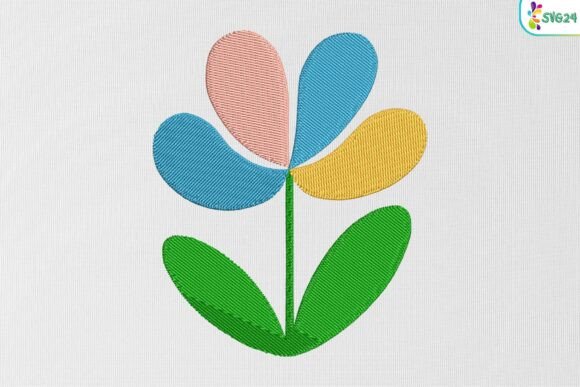Minimalist Colorful Flower