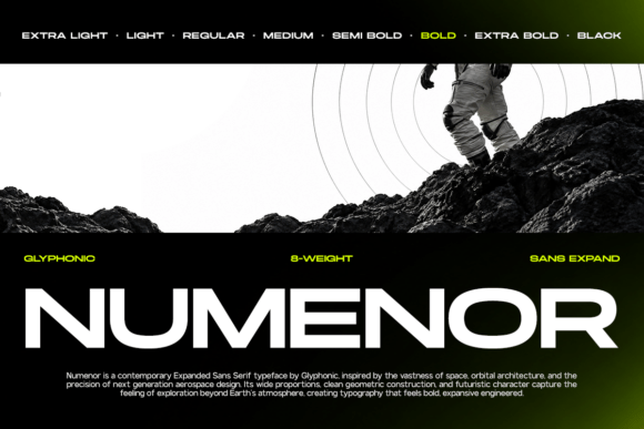 Nomenor Fontes Sans Serif Fonte Por Glyphonic