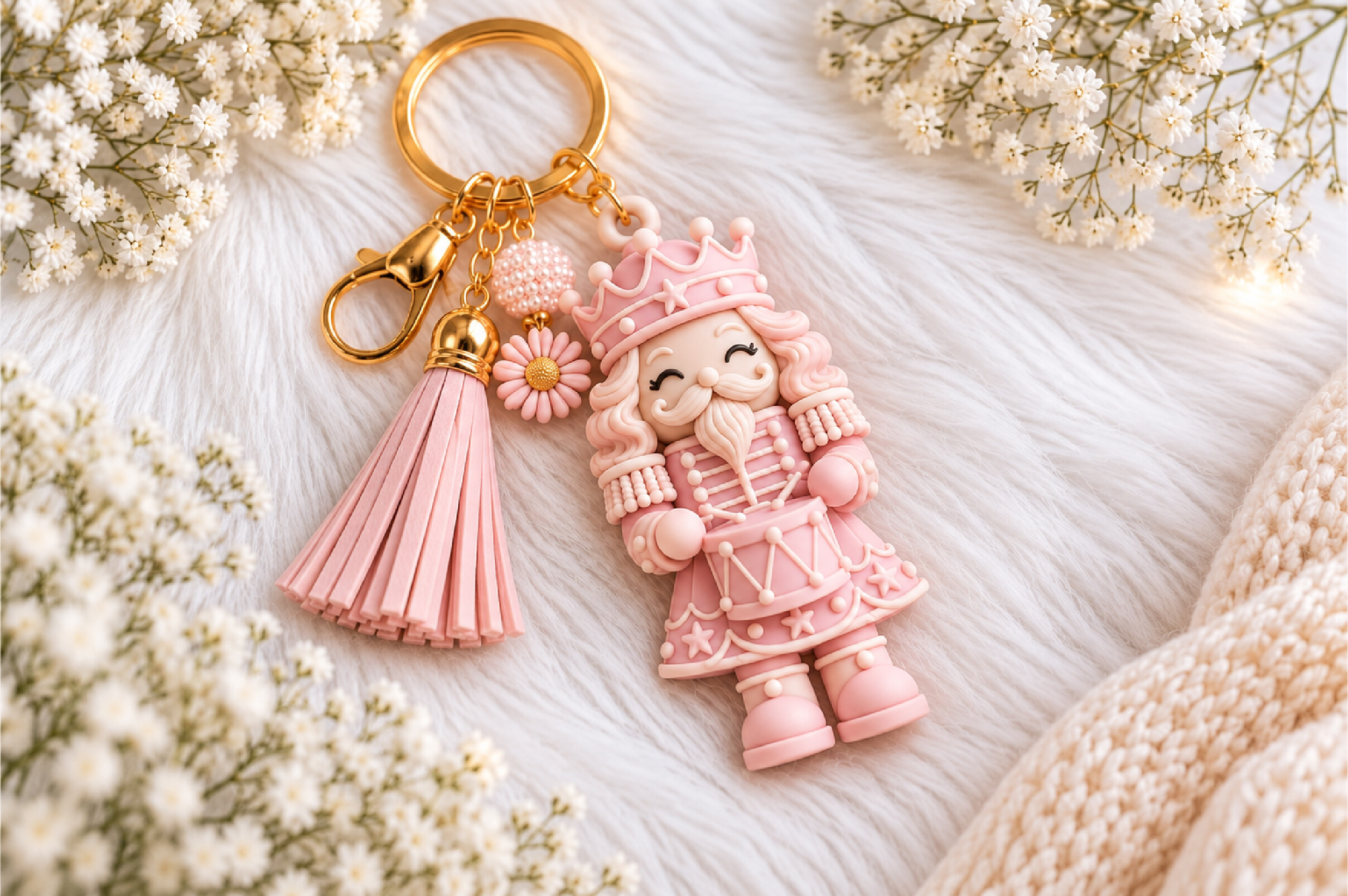 Nutcracker Christmas Keychain STL – 3D Printable Holiday Charm - Image 6