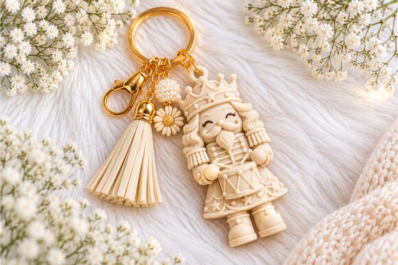 Nutcracker Christmas Keychain STL – 3D Printable Holiday Charm - Image 2