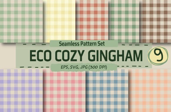 Pastel Gingham Seamless Digital Paper