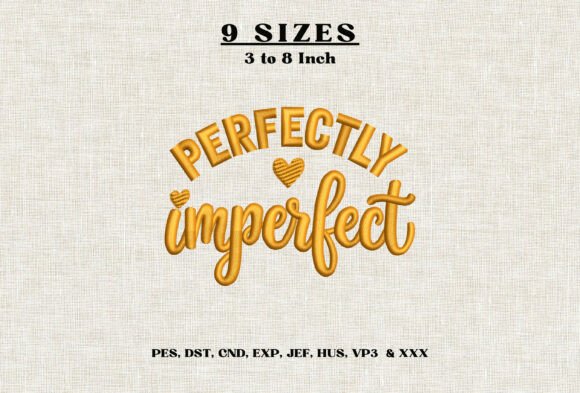 Perfectly Imperfect Embroidery Design