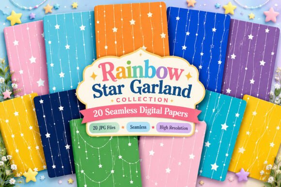 Rainbow Star Garland Collection