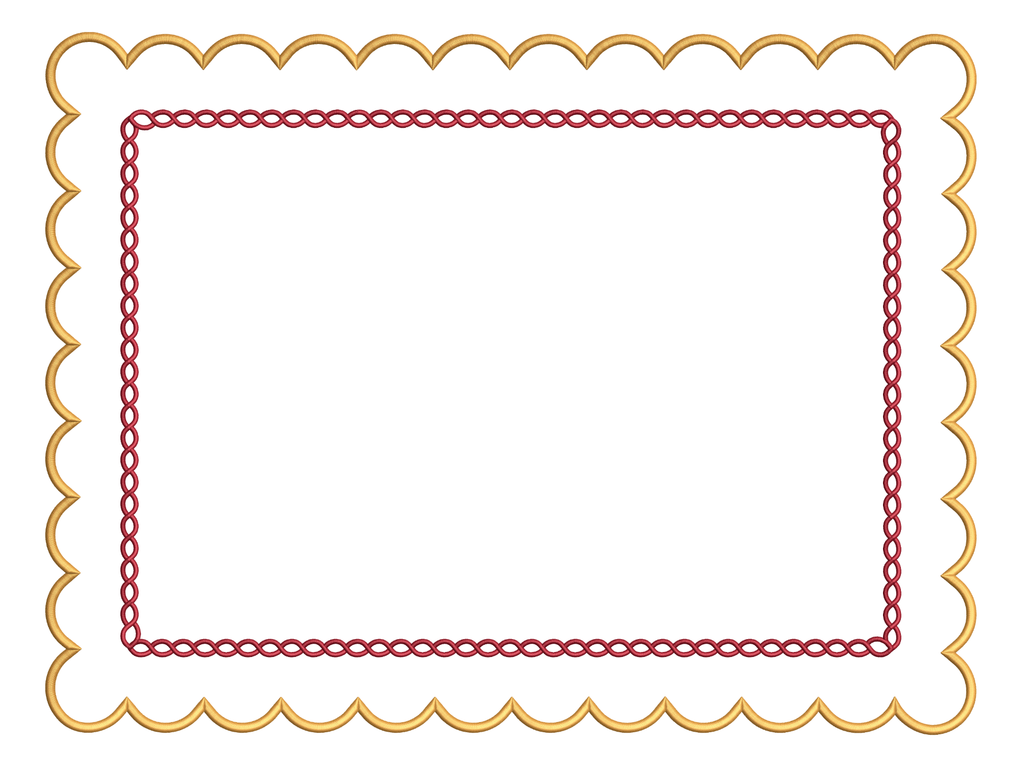 Scalloped Braided Placemat CERCEVE93F