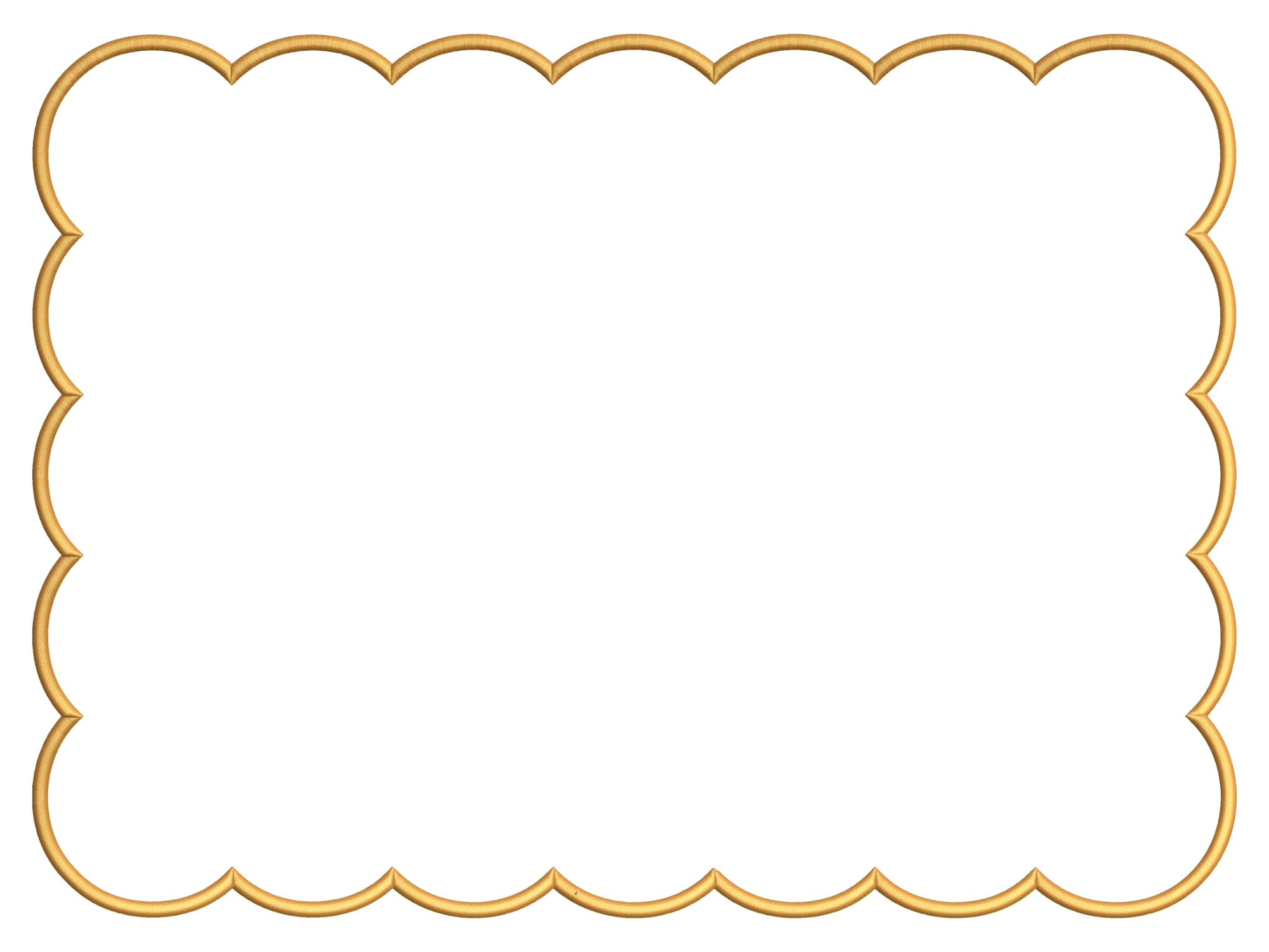 Scalloped Rectangle Placemat CERCEVE90F