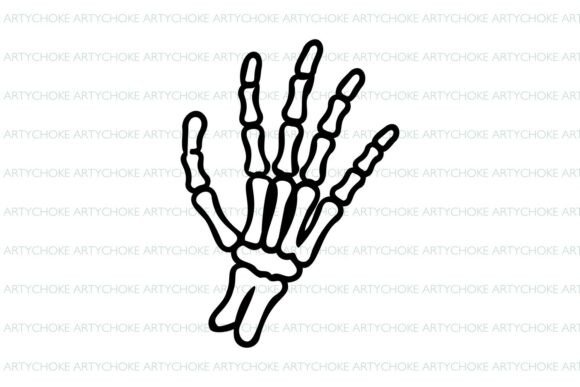 Skeleton Hand SVG