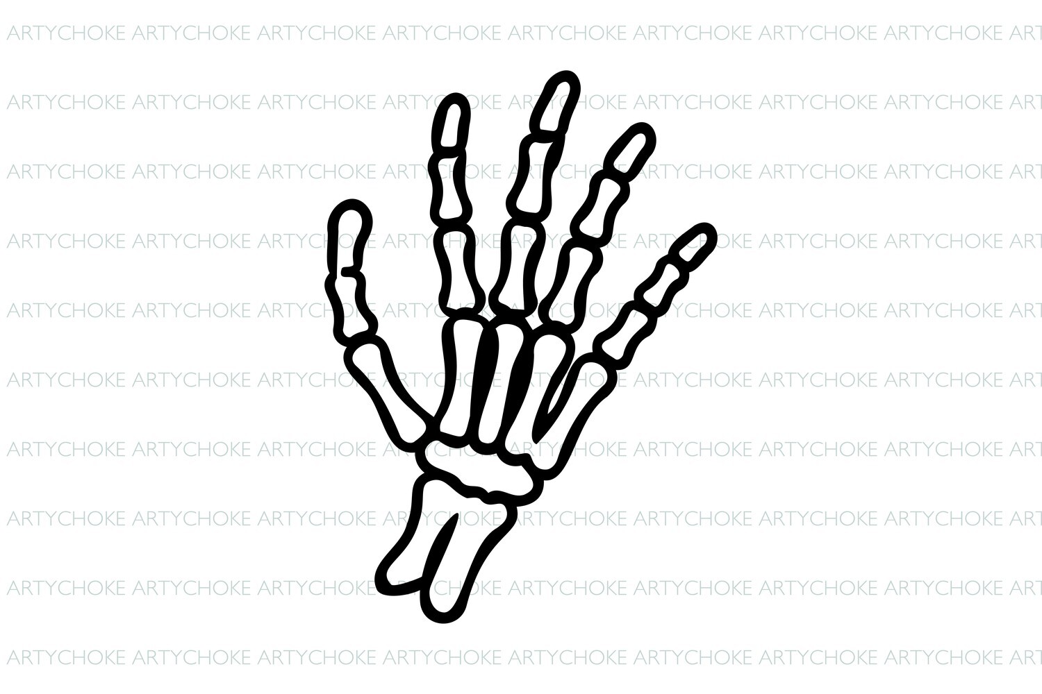 Skeleton Hand SVG