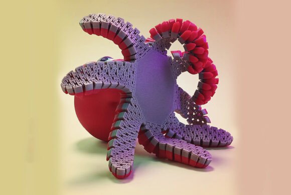 Sleepy Flexi Octopus - Articulated Print-in-Place 3D Printer Toy - Image 3