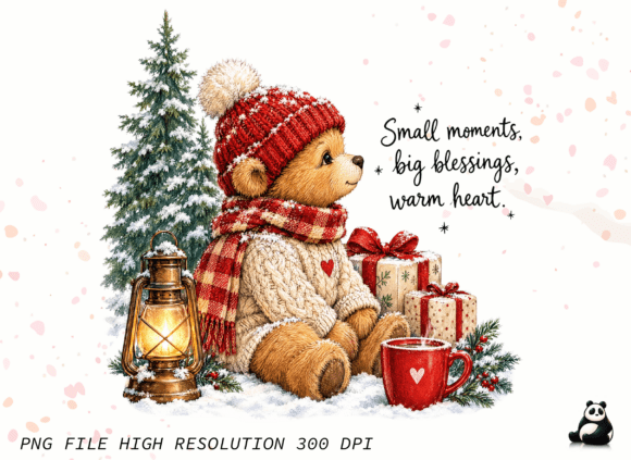 Small Moments Big Blessings Bear Png Graphics
