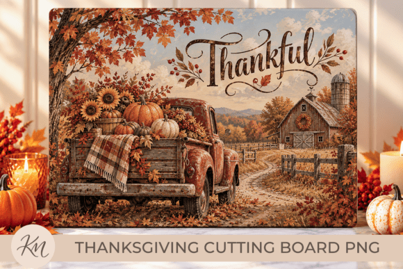 Thanksgiving Cutting Board PNG