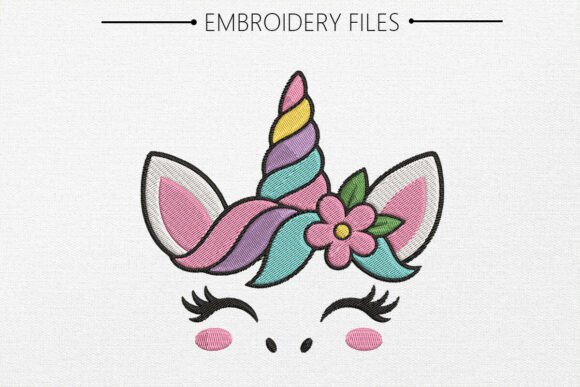 Unicorn Embroidery Design