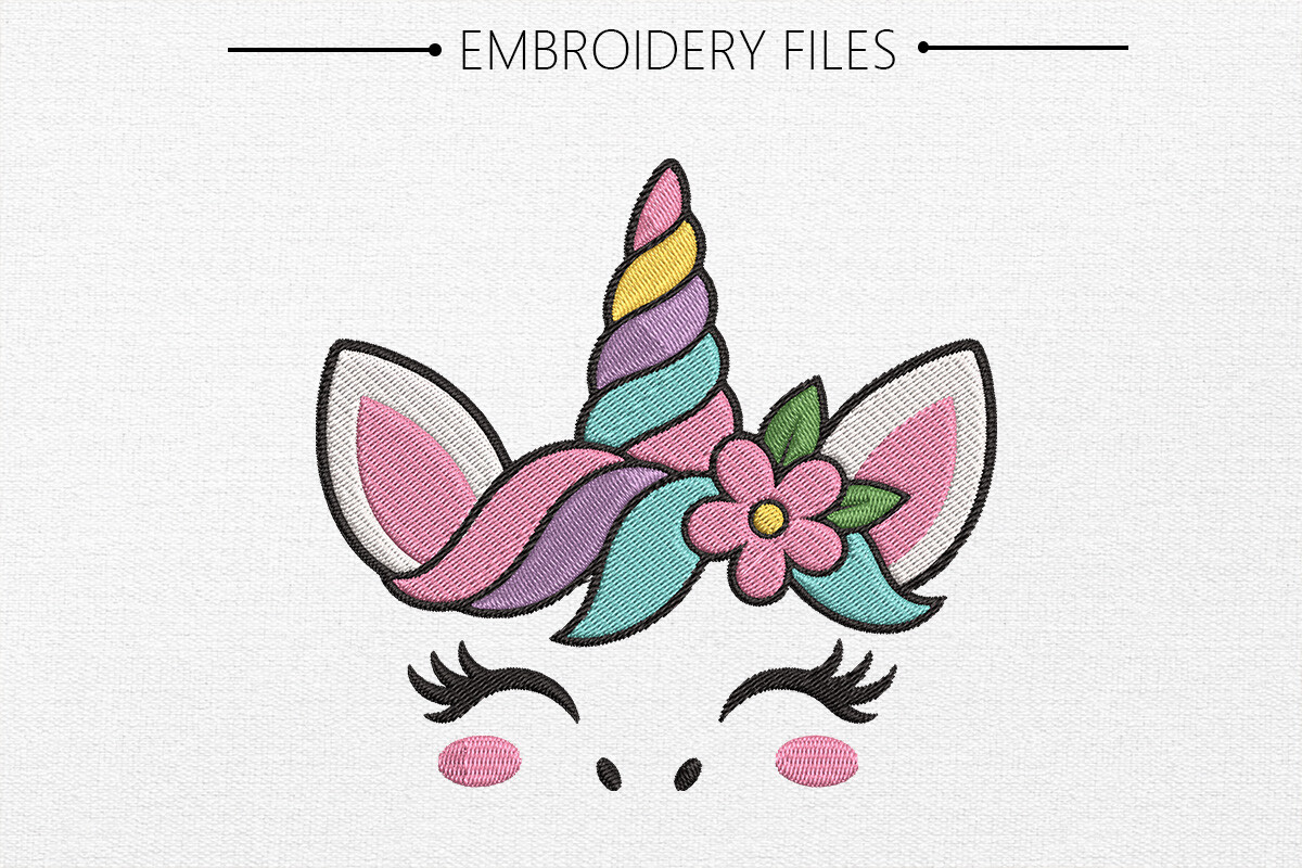 Unicorn Embroidery Design