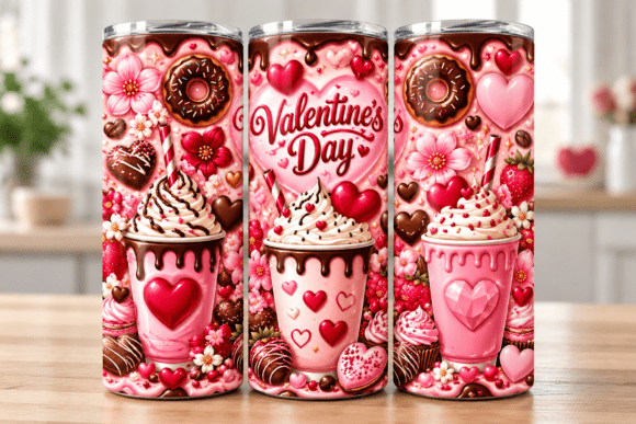 Valentine Coffee Love Tumbler Wrap