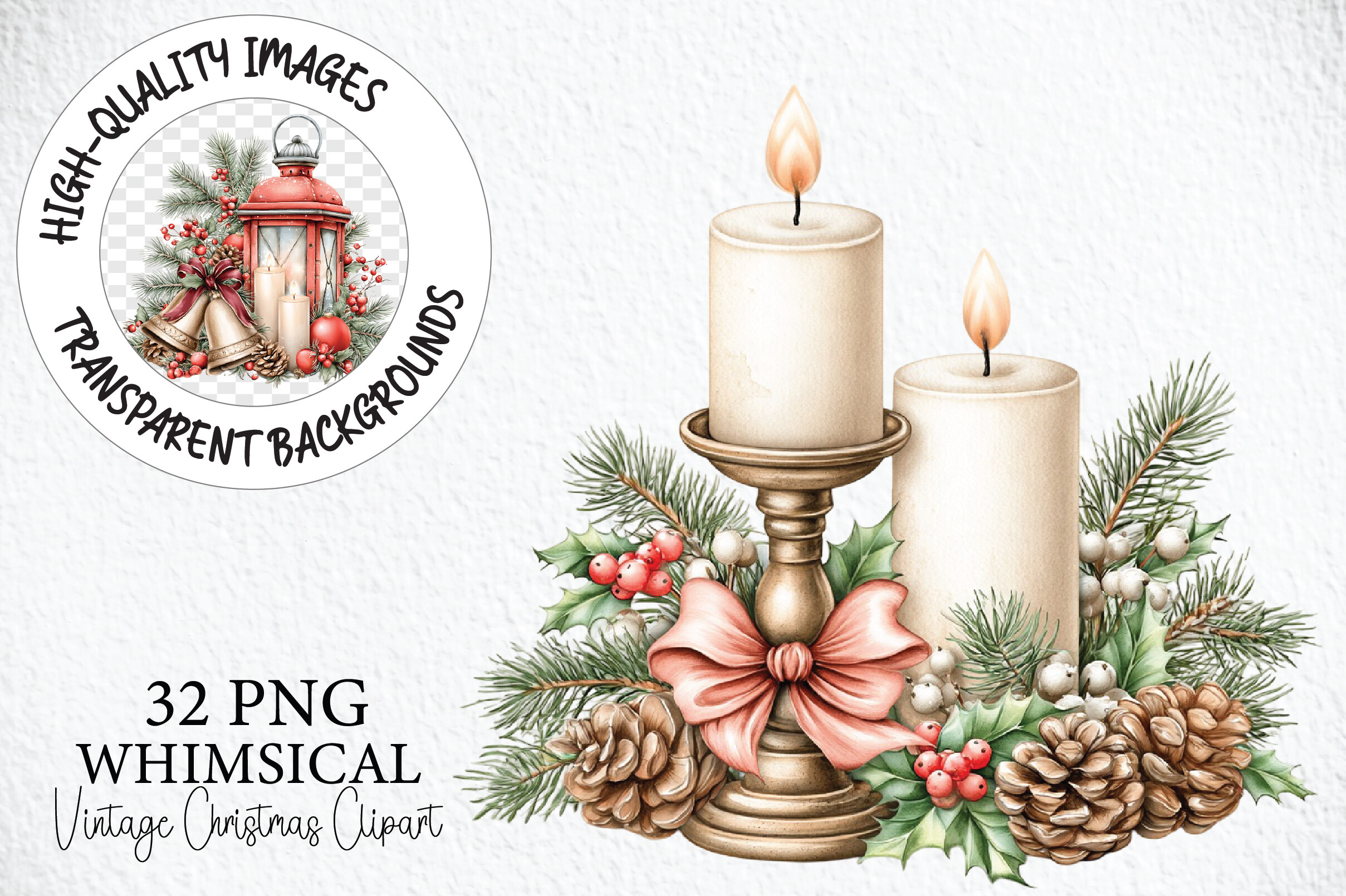 Vintage Christmas Clipart Collection