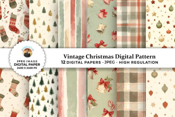 Vintage Christmas Digital Patterns
